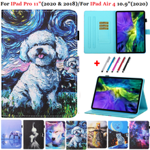 For iPad Air4 Air 4 10.9 2020 Folio Case Kawaill Puppy Wolf Soft Silicone For i Pad Air 4th Gen Cover For IPad Pro 11 inch Shell 2024 - buy cheap