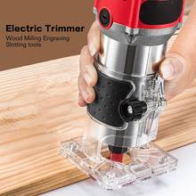 220V Woodworking Electric Trimmer Wood Milling Engraving Slotting Trimming Machine Hand Carving Machine Wood Router 2024 - buy cheap