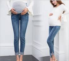 Calças de Brim da forma Calças de Maternidade Para Mulheres Grávidas Roupas de Enfermagem Gravidez Leggings Calças Jeans Maternidade Roupas Gestantes 2024 - compre barato