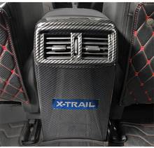 Cubierta de ventilación para asiento trasero de coche, embellecedor de salida de aire acondicionado para Nissan x-trail XTrail T32 Rogue 2017 2018 2019 2024 - compra barato