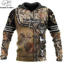 Deer Hunter camo 3D All Over Printed Men Hoodies Sweatshirt Unisex Streetwear Zip Pullover Casual Jacket Tracksuits KJ0206 2024 - buy cheap