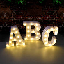 3D LED Letter Night Light Alphabet Number Heart Plastic LED Light Wedding Valentine's Day Ornament Birthday Party DIY Decoration 2024 - buy cheap