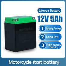 12 В 5 Ач Lifepo4 стартер для мотоцикла Железный литиевый аккумулятор с BMS высокой емкости 50000 мАч 12 В Аккумулятор для мотоцикла 2024 - купить недорого