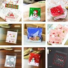 10pcs/lot Self Adhesive Christmas Packaging Bag Cake Biscuit Packaging Gift Bag Christmas Decoration DIY Handmade Cookies Bag 2024 - buy cheap