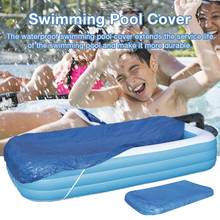 262 * 175CM Swimming Pool Cover Square Dustproof Rainproof Thickened Pool Cover Protector Inflatable Swimming Pool Dust Cover 2024 - buy cheap