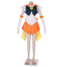 Athemis Anime Sailor Minako Aino Sailor Venus SuperS Cosplay Costume Dress Gloves Brooch Headband Hairpin Bows Custom Made  2024 - buy cheap