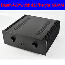 KYYSLB 420*435*150MM All Aluminum Alloy Class A Amplifier Chassis Box House DIY Enclosure with Feet Knob Amplifier Case Shell 2024 - buy cheap