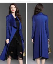 Женский плащ, длинный весенний плащ, модель LX2652 в европейском стиле, 2020, пальто для женщин, размера плюс 2024 - купить недорого