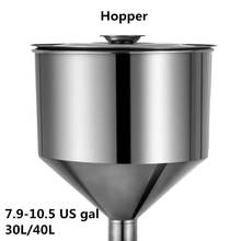 30/40 литров Хоппер подходит для полуавтоматической разливочной машины, изготовленной из SS304 бак Hoper пищевой 2024 - купить недорого
