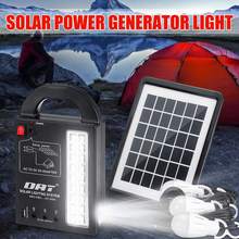 becornce Solar Power Generator USB Charger 3 LED Bulbs Home System Solar Power Panel Storage Generators 110-220V 50/60Hz 2024 - buy cheap