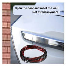 Защитная полоска для дверей автомобиля, защита от царапин, хромированная Защитная пломба, универсальная полоса против трения 2024 - купить недорого