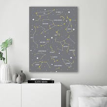 Impresiones HD de estilo nórdico para decoración del hogar, imágenes de mapa de constelación, arte de pared, pintura en lienzo para sala de estar, póster, acuarela Modular 2024 - compra barato