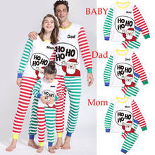Christmas Family Pajamas Sets Mom Daughter Father Son Matching Clothes Outfits Sister Brother Pyjama Baby Romper Nightwear 2024 - buy cheap
