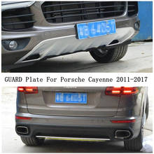 For Porsche Cayenne 2011-2017 Front Rear BUMPER GUARD Plate High Quality Stainless Steel Auto Accessories 2024 - buy cheap