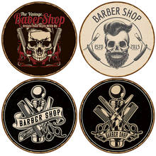 Pôster de metal para barbearia, vintage, bares, bar, pub, placas de estanho, corte de cabelo e barba, retrô, placas, folha-de-flanders, decoração da casa 2024 - compre barato