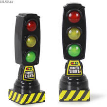 Simulation Traffic Light Diecasts Toys Sign Stop light Music Block Model Family traffic Safety Educational Vehicles Doll For Kid 2024 - buy cheap