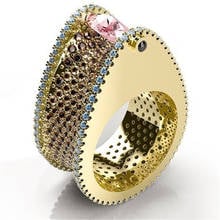 Женское кольцо с кристаллами BAOSHINA Hedgehog, модные аксессуары из сплава, кольцо, ювелирные изделия, Лидер продаж 2020 2024 - купить недорого