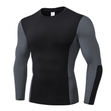 Мужские спортивные футболки для бега Fonoun F01508, быстросохнущие дышащие высокоэластичные облегающие футболки для фитнеса 2024 - купить недорого