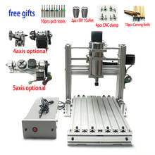 DIY CNC 3020 3 Axis 4 Axis Mini Wood 2030 CNC Engraving Machine Milling Lathe metal Router 400w USB  with ER11 Collet 2024 - buy cheap