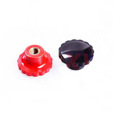 1pcs M6 M8 M10 M12 bakelite embossing hand screw nuts mechanical operating handle knob nut black and red 2024 - buy cheap