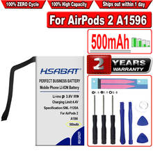 HSABAT 500mAh 020-00098 Battery for Airpods 1 2 1st 2nd Wireless Charge A1596 2024 - buy cheap