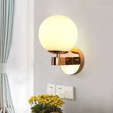 Luminária de parede moderna, dourada e prateada, para decoração de casa, quarto, industrial, led, espelho, banheiro 2024 - compre barato