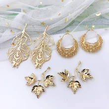 HAOSAW 4Pcs/Lot Choose/Earring Jewelry/Multi Designs/Pendant/Leaf/Feather/Hand Made/DIY Making/Classical Charms/Jewelry Findings 2024 - buy cheap