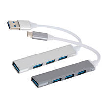 Hub usb 3.0, usb 2.0, 4 em 1, com adaptador multiportas para laptop, acessórios para pc e macbook air 2024 - compre barato