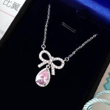 REETI Korean 925 Sterling Silver Jewelry Bowknot Choker Necklaces for Women Wedding Girls Statement Jewelry kolye 2024 - buy cheap
