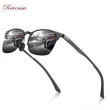 RAVENISA Fashion Half Frame Sunglasses For Men Women 2020 Aluminum Mginum Sun Glasses Polarized Mirrored Eyewear  UV400 Goggle 2024 - buy cheap