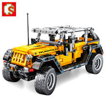 SEMBO 601PCS Jeeped Advanturer Set Building Block Fit Technic SUV Bricks DIY Toy Birthday Gift For Children Boys Kids 2024 - buy cheap