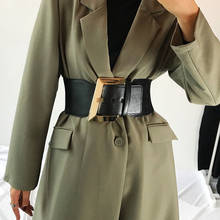 Cinturón de moda para mujer, faja elástica de talla grande, color negro, 2021 2024 - compra barato