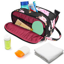 Floral Double Layer Bags Outdoor Travel Portable Storage Bag Cosmetic Bag Waterproof Storage Organizer Makeup Pouch Nylon 2024 - buy cheap