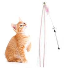 Cat Toy Wand Colorful Ribbon Chewing Toys Funny Interactive Toy Creative Gatos Teasing Wand Kitten Play Wand Training Toys 2024 - buy cheap