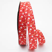Red baseball cartoon unicorn grosgrain ribbon 9mm 16mm 22mm 25mm 38mm 75mm 10 yards DIY bows gift wrap decorative ribbons 2024 - buy cheap