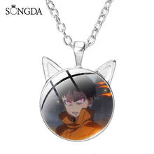 Enn Enn No Shouboutai Fire Force Cartoon Figure Necklace Art Photo Cat Ear Pendant Necklaces For Cosplay Anime Accessories Gifts 2024 - buy cheap