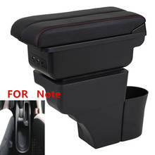 For Nissan Note armrest box  USB Charging heighten Double layer 2024 - buy cheap