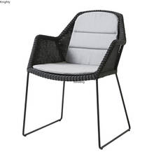 Nordic Beach Chair Home Furniture Armchair Leisure Rattan Outdoor Rattan Chair Furniture Garden Simple Balcony Chair 2023 - buy cheap