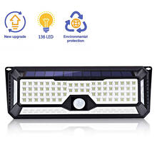 136 LEDs Super Bright Solar Light Motion Sensor Lights Wall Lamp Outdoor Lighting Garden Security Walkway Street Porch Lights 2024 - buy cheap