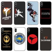 Мягкий силиконовый чехол для телефона Kungfu Taekwondo для iPhone 8 7 6 6S Plus 11 Pro XS Max XR X 5 2024 - купить недорого