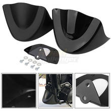 New Gloss/Matte Black Motorcycle Lower Front Chin Spoiler Air Dam Fairing Cover For Harley Dyna Fat Bob Models 2006-2017 2024 - buy cheap