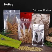 StoBag-bolsa de plástico con cierre de cremallera para repostería, bolsas impermeables personalizadas para embalaje de alimentos, 20 cables, 20 unidades 2024 - compra barato
