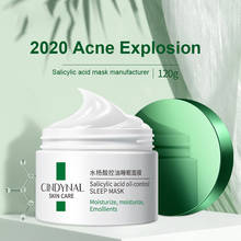 CINDYNAL Salicylic Acid Acne Face Mask Moisturizing Shrink Pores Oil Control Sleeping Mask Facial Care Brighten Skin Cream TSLM2 2024 - buy cheap