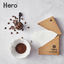 Papel de filtro de café Hero hero, filtro de café tipo goteo, orejas empujadas a mano, papel de filtro de polvo de café v60, herramienta de filtro de taza de café 2024 - compra barato