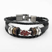 Handmade Bracelet Multi-layer Leather Bangles Hand Knitted Bracelet Cartoon Red Cloud Deco Vintage Gifts Japanese Style 2024 - buy cheap