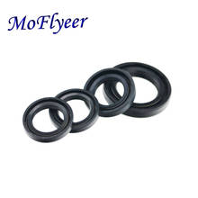 MoFlyeer Motorcycle Scooter Engine Shaft Oil Seal Set NBR 50/80cc 125/150cc Double Lip Spring Rotary for GY6 50 80 125 150 2024 - buy cheap