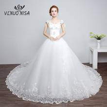 Ball Gown Wedding Dresses 2020 New Style Sweet Big Train Lace Appliques Pearls Bridal Gowns Crystal Sequined Vestido De Novias 2024 - buy cheap