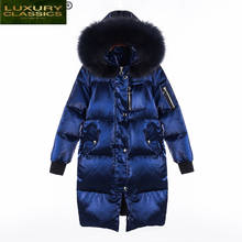 Down Parka Women Warm Duck Down Jacket Female Winter Coat 2021 New Brand Long Natural Raccoon Fur Overcoat Hiver 1019 2024 - buy cheap