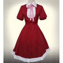 Хаоса аниме костюмы для косплея Алисы красное платье Униформа костюм для Хэллоуина для женщин и девочек; Нарядная одежда на Рождество, карнавал, вечерние платья 2024 - купить недорого