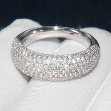 Женское кольцо из серебра 925 пробы, с фианитом, 7 рядов 2024 - купить недорого
